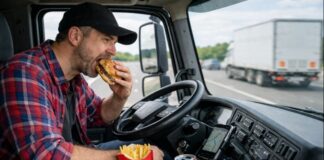 El exceso de horas al volante pasa factura: un tercio de los conductores de camión sufre de obesidad